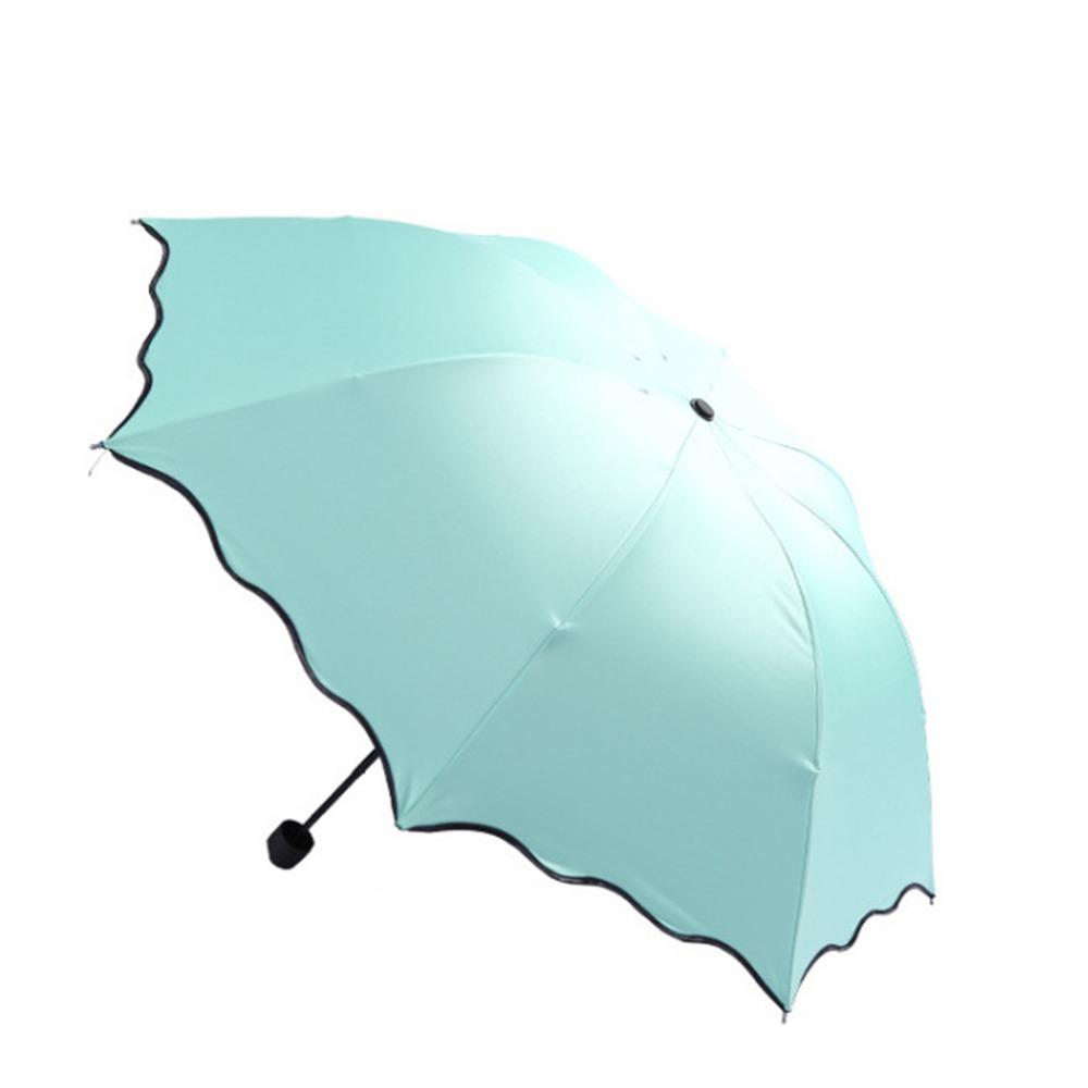 UV Protection Portable Sunshade Bloom In Water Women's Parasol Folding Rain Umbrella  Travel
