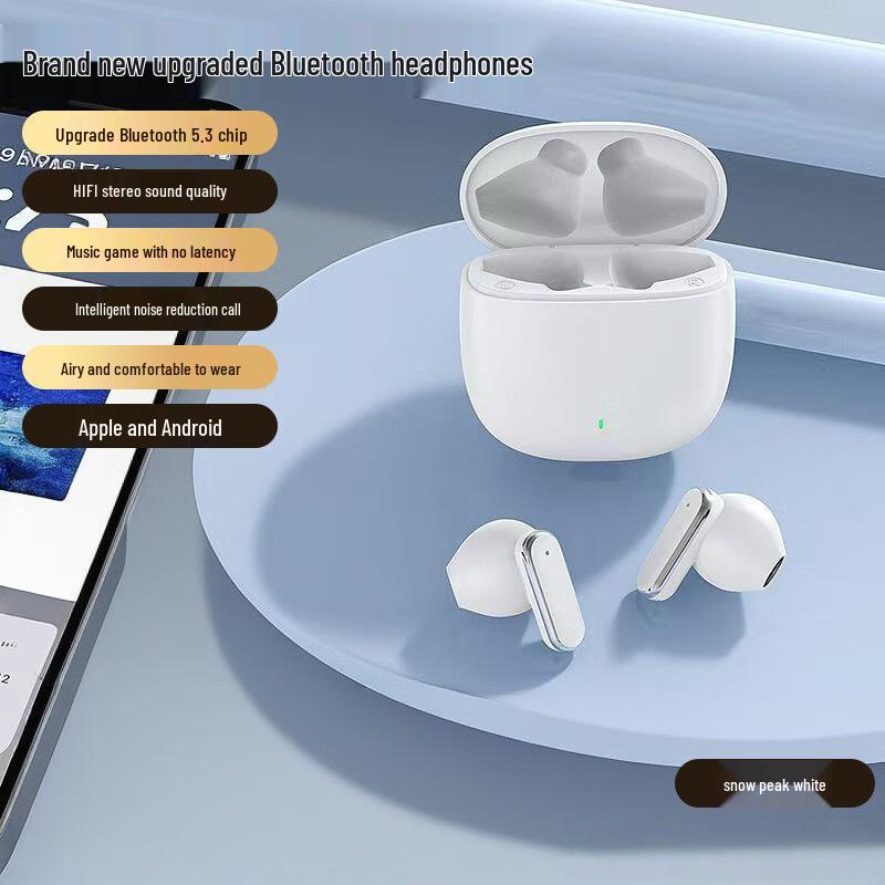 Comfortable Bluetooth Sports Earbuds: True Wireless, No Latency, Smart Call & Noise Cancelling, Ideal for Music & Gaming, Model Q3.