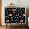 Peel and Stick Wallpaper Pumpkin Gothic Self Adhesive Removable Contact Paper Halloween Wall Cabinet Decor Wallpaper