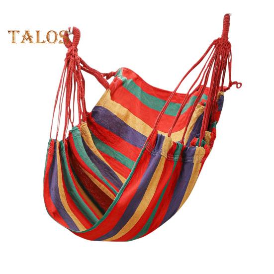 Hammock Chair Foldable Heavy Duty Lightweight Portable Handmade Cotton Weave Indoor Outdoor Garden Tree Hanging Swing Chair Seat
