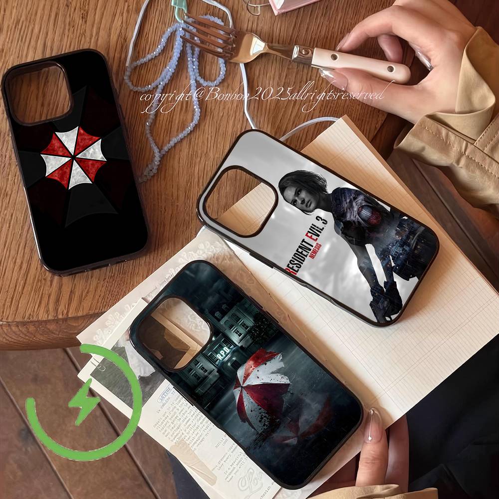 Game R-Resident-es Evil-es Magnetic Charging Cover Phone Case For IPhone 17 16 14 13 12 11 15 Pro Max For Magsafe Wireless