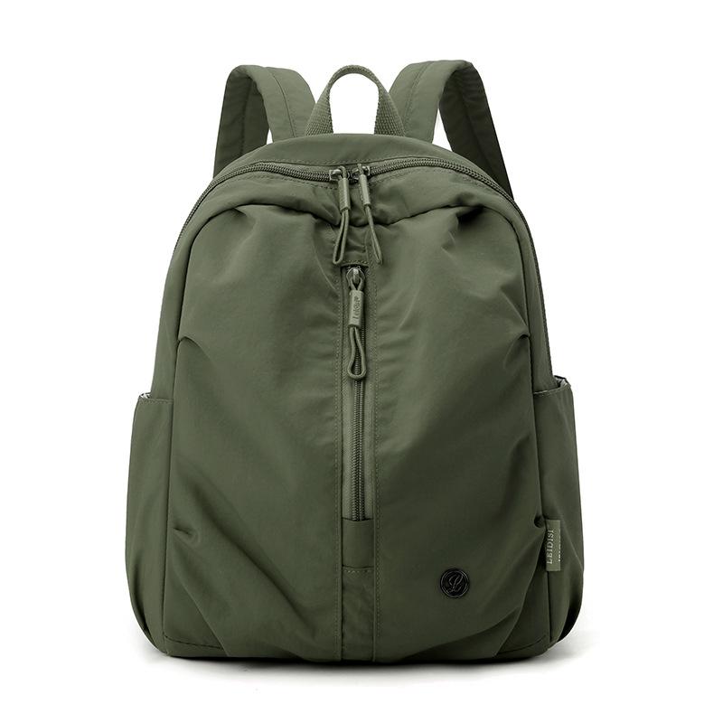 Fashionable Outdoor Sports Mountaineering Bag Lightweight Casual Versatile Backpack Solid Color Simple Travel Student School Bag