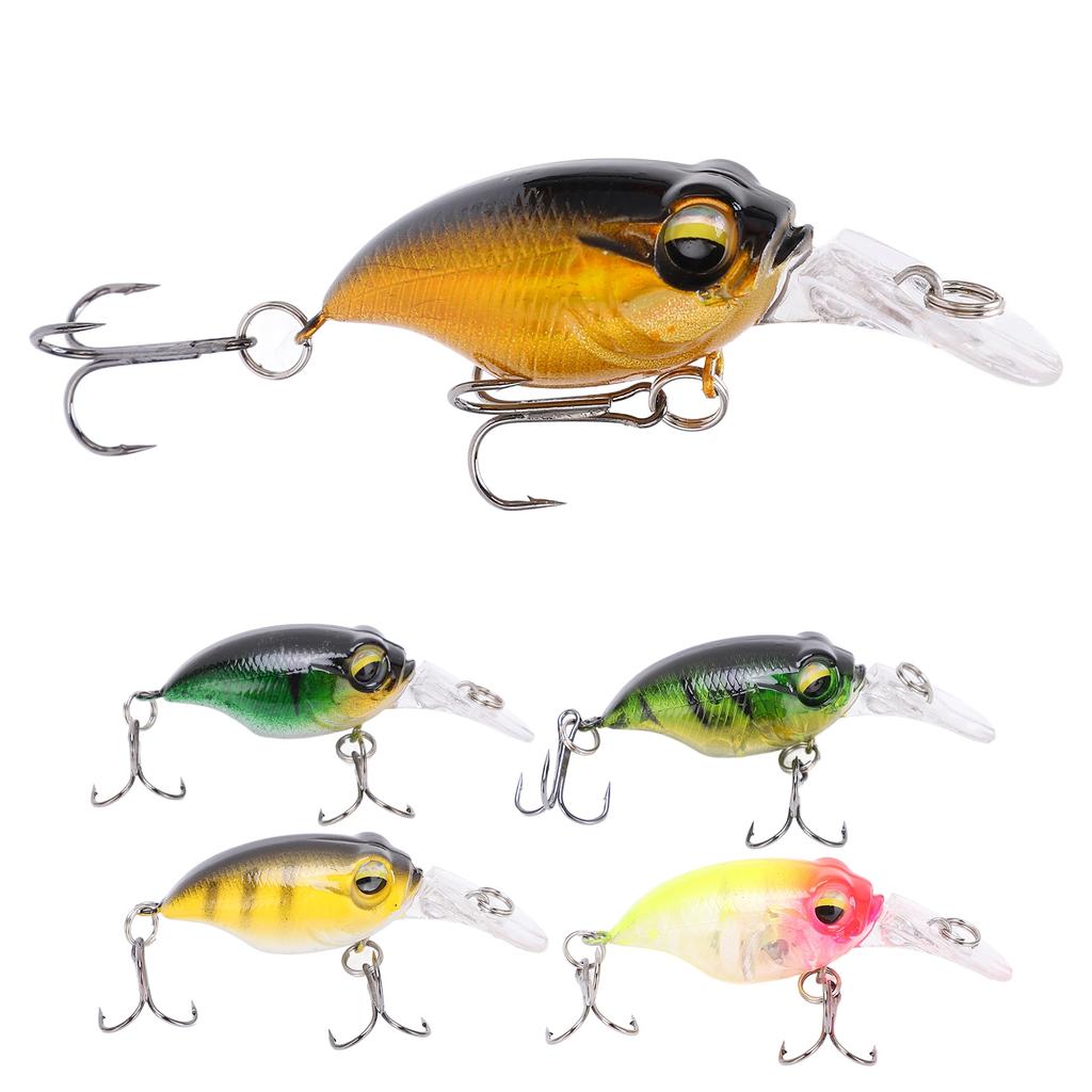 Fishing Mini Minnow Bait High Simulation Three Dimensionals Eyes Artificial Fishing Bait for Outdoor