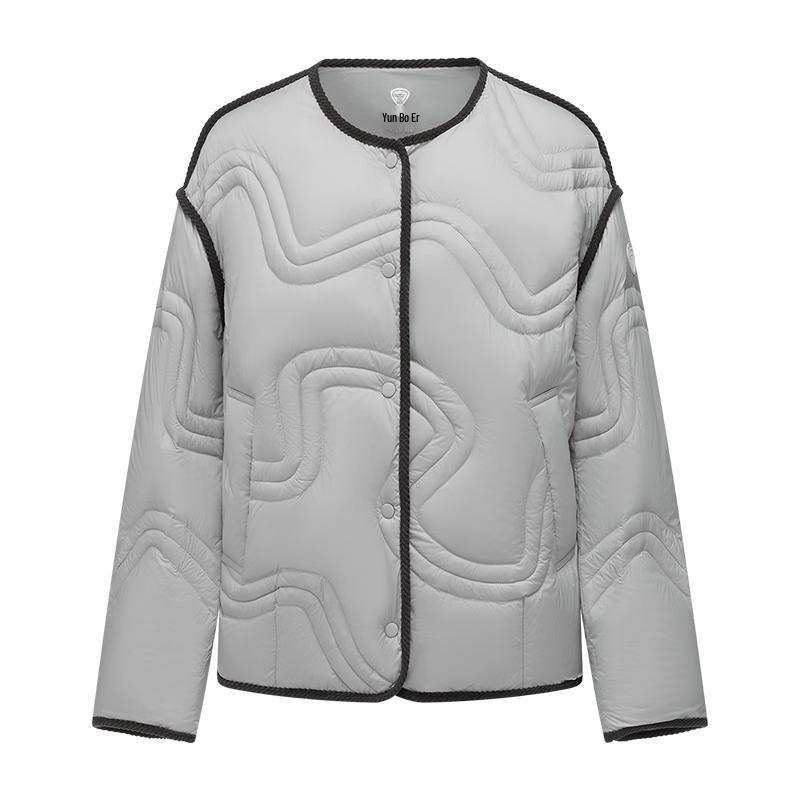 

Women s Collarless Lightweight Down Jacket M