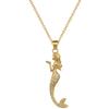Titanium Steel Mermaid Full Diamond Light Luxury Temperament Gorgeous Full Diamond Necklace Female Versatile Collarbone Chain Titanium Steel Chain