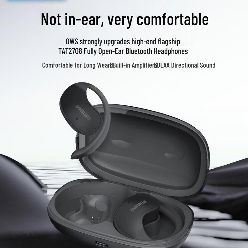 

Philips TAT2708 True Wireless Open-Ear Bluetooth Clip-On Sport Earbuds