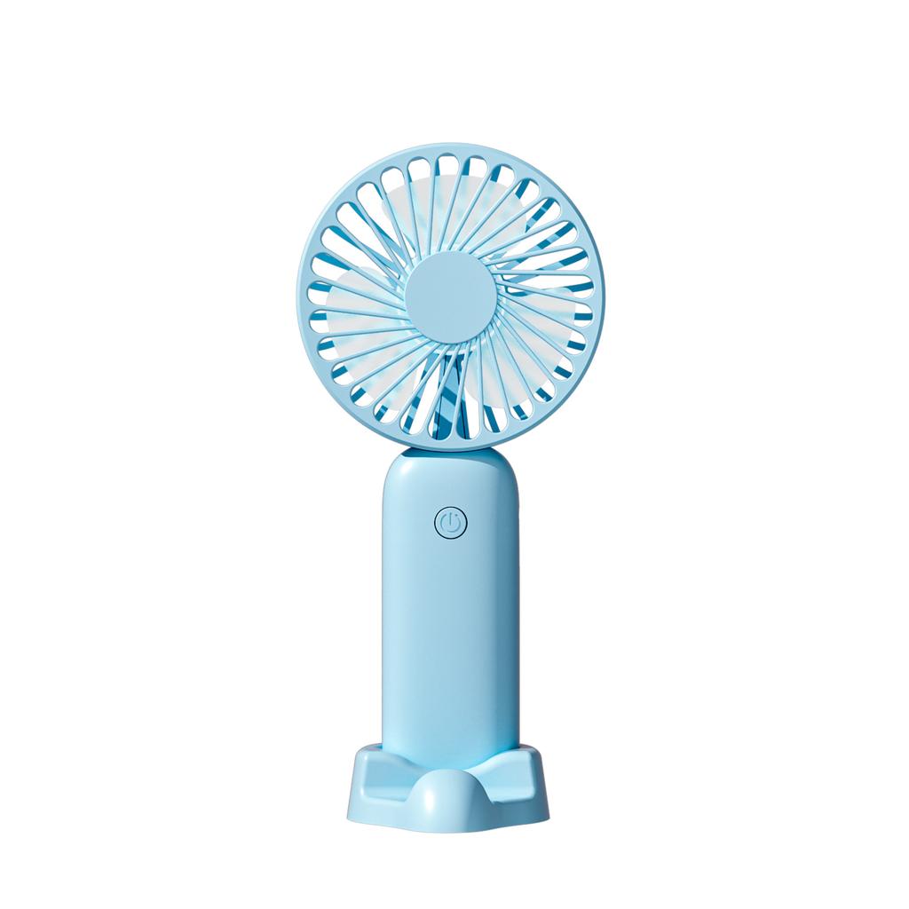 New Mini Handheld Fan USB Rechargeable Portable Desktop Small Fan Powerful Wind Outdoor Travel with Phone Holder