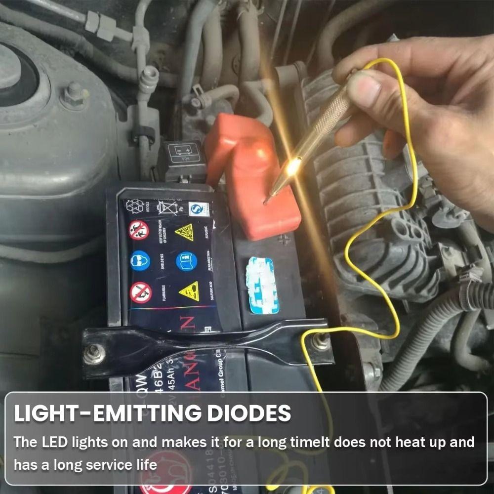 Test Light Test Pens 6V/12V/24V Probe Pen Practical Voltage Tester  Fuse Testing