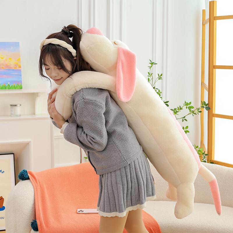 Cute Dog Long Throw Pillow Plush Toy Large Doll Rag Doll Bed Sleeping Pillow Sleeping Pillow