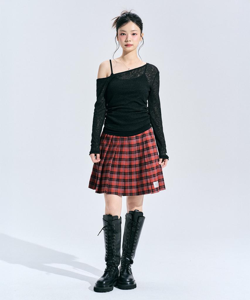 ZEROPLANET Sherry Layered Knit [Black]
