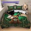 3pcs Deer Forest Soft Comfortable Bedding Set, For Bedroom, Guest Room And Dorm, All - Season Use, High-Definition Printing196