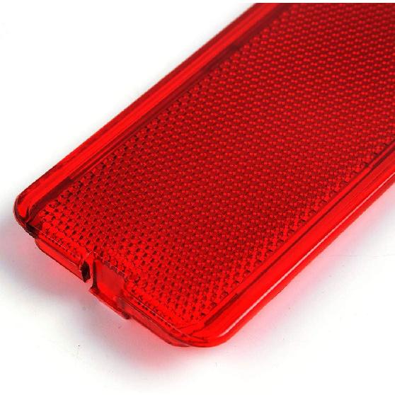 2 PCS Red Premium Interior Front Rear Door Entry Light Reflector Panels Compatible With Ford Super Duty F250 F350 F450 F550 1999-2007 / Excursion