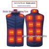 Men's Dual Control USB Heated Vest - 11 Zone, 3 Temperature Settings for Winter