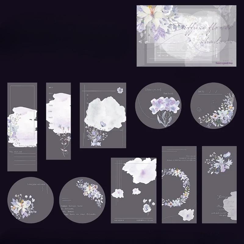 

2 Packs Semi-transparent Decorative Paper Creativity Diy Diary Album Scrapbooking Material Junk Journal Background Paper