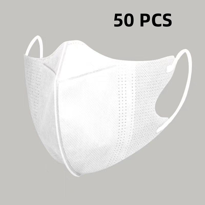 10/100Pcs 3D Protective Masks Efficient Protection Breathable Fashion Protective Masks Fashionable Face Masks Disposable Masks