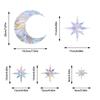 Summer Sunshine Catcher Static Cling Removable Window Film Rainbow Glass Sticker DIY Decorative Window Cling for Home Office