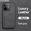 KEYSION Luxury Retro PU Leather Case for Realme GT 7 7T 5G Soft Silicone+PC Shockproof Phone Back Cover for OPPO Realme GT 7T 5G