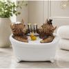 Highland Cow Bathtub Resin Craft Ornament Cute Animal Figurine Home Decor Gift All Occasions