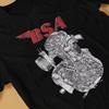 Men's T-Shirt Emblem A50 Engine Funny Cotton Tees Short Sleeve BSA Moto T Shirt Round Neck Tops Adult