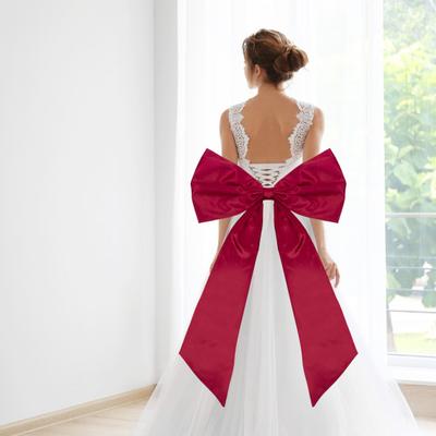 Große Satinschleife für Raumdeko Riesige Bandschleife für Geburtstagsparty Hochzeit Junggesellinnenabschied Babyparty Hintergrund Wanddeko