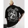 Angel Gothic Cross Cherub Graphic Tshirt Unisex Unisex Harajuku Streetwear Aesthetic Casual Cotton Short Sleeve Tops