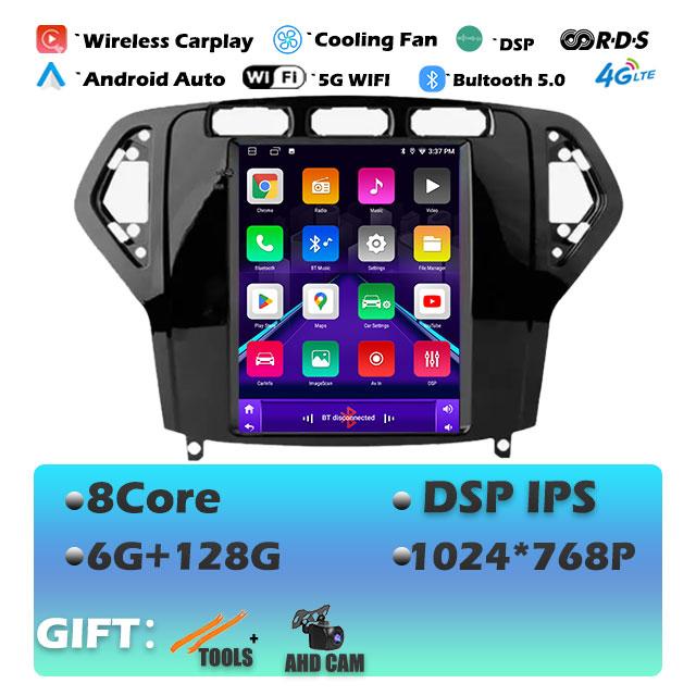 9.7“ IPS For Ford Mondeo 2007-2010 Carplay Android 14 Car Radio Multimedia Video Player Navigaion Head Unit Stereo Audio