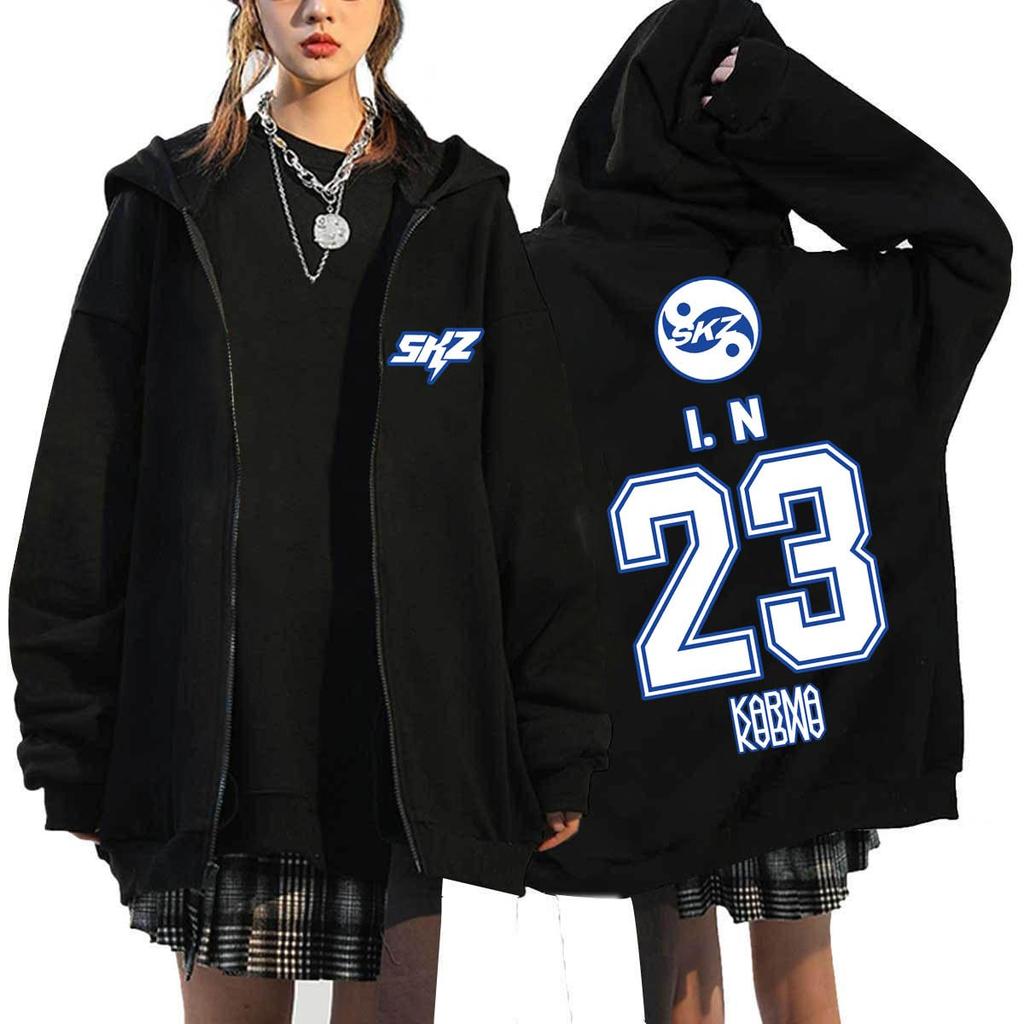 Women's Casual Fashion Printed Long Sleeve Zipper Hooded Sweatshirt