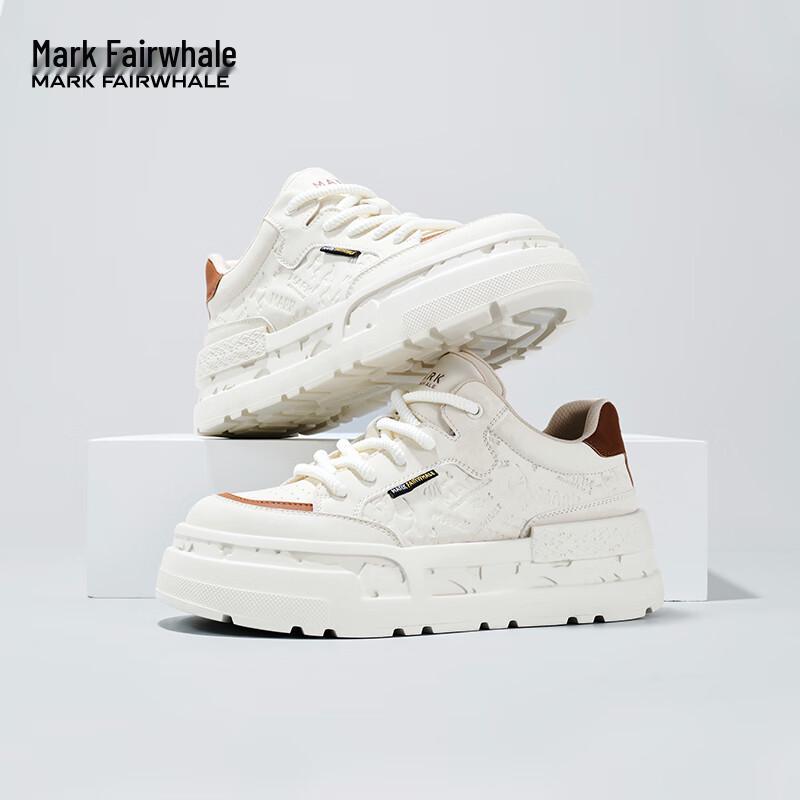 Mark Fairwhale Men s Casual White Skate Sneakers 43 светлый облачно-белый