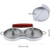 Double Burger Press Hamburger Maker, Aluminum Alloy Non-Stick Hamburger Kitchen Tools for Easily efficiently Making Delicious Burgers