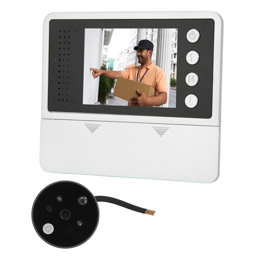Digitální kukátko na dveře Videokamera zvonku 4 vyzváněcí tóny Noční vidění Obousměrná interkomová komunikace pro