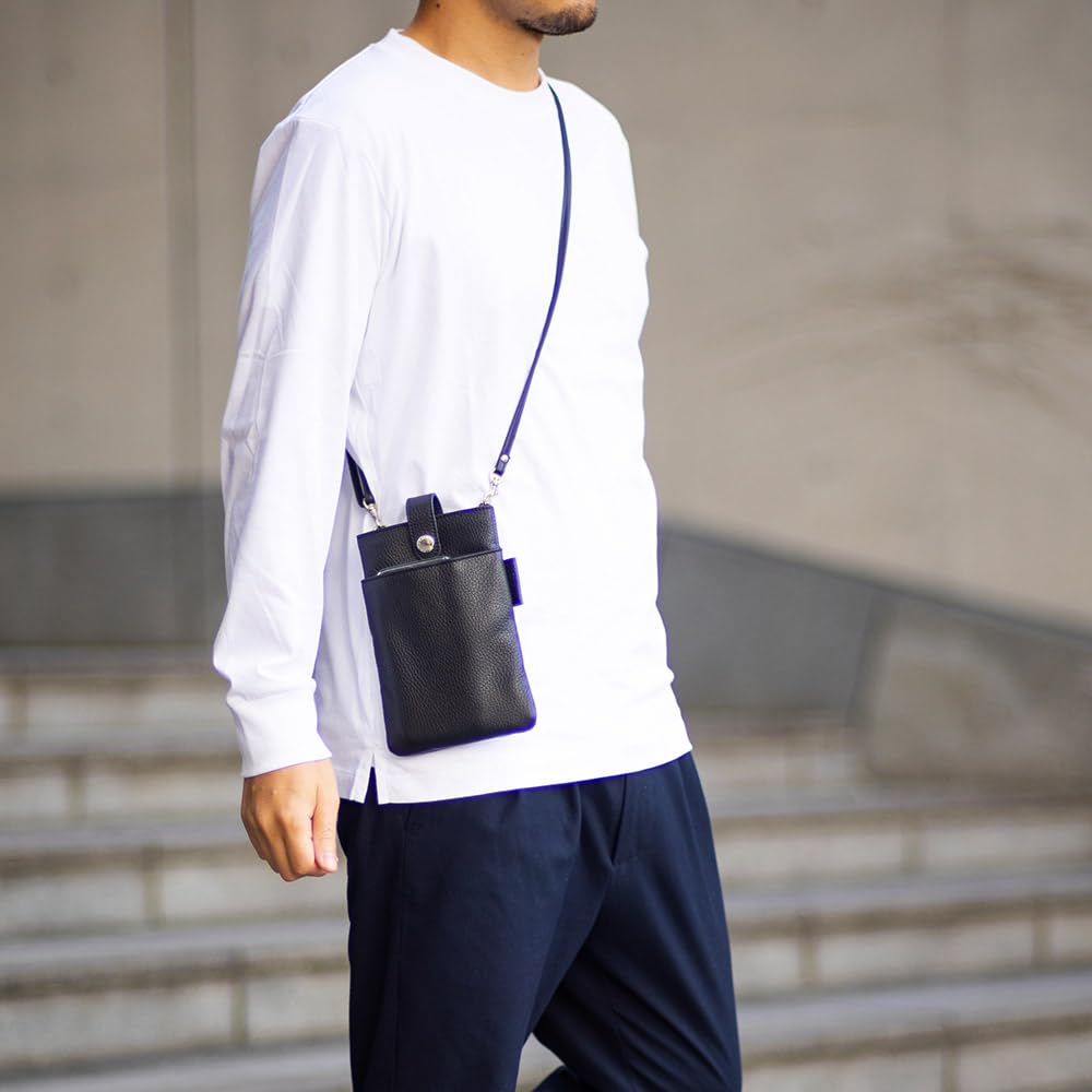 AGILITY affa "Walk II" Scissor Bag, Genuine Leather, Mini Bag, Sacoche Bag, Crossbody Bag