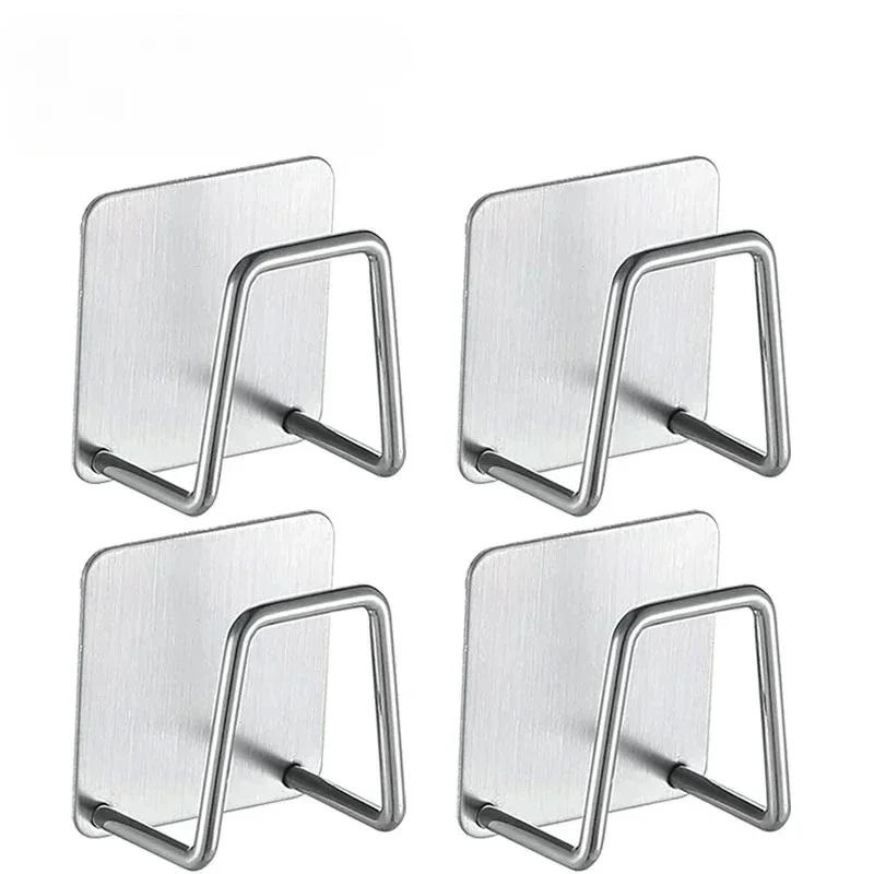 Sink Sponge Rack Kitchen Acceesories Drain Storage Shelf Dish Drainer Stainless Steel Kitchen Wire Ball Rag Organizer Holder