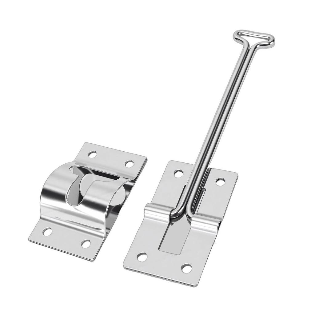 RV Door Holder Stainless Steel T Trailer Door Holder Catch for Trailers Camping Vehicle Trucks