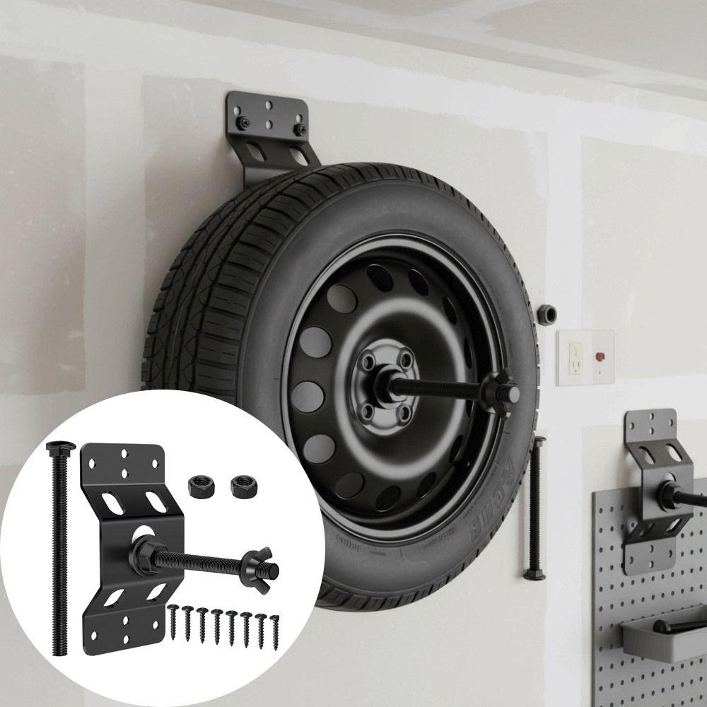 Heavy Duty Enclosed Trailer Tire Bracket Spare Tire Mounting Bracket  For Enclosed Trailers