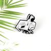 Cartoon Angry Office Girl Desk Pins Staff Enamel Pins Tired of Working Overthrow Desk Badge Funny Jewelry Gift for Office Staff