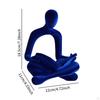 Human Figurine Abstract Thinker Statue Decoration Ornament Sculpture for Tabletop Living Room Shelf