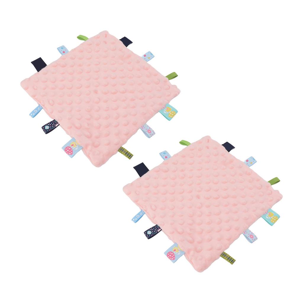 2 szt. Etykiety dla niemowląt Kocyk bezpieczeństwa Czysta bawełna Cząsteczki 3D Rozwój sensoryczny Kocyk komfortowy dla dziecka