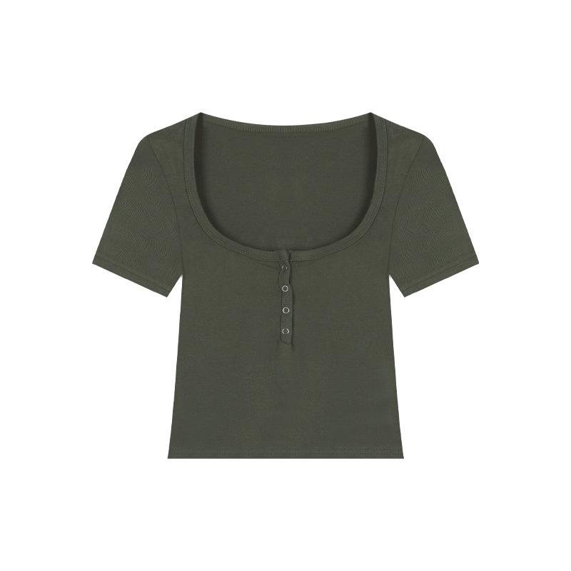 

Sexy Spice Girls Short Skinny Navel Short Sleeve T-Shirt Women s Summer Slim Skinny Versatile Student Top Trend S