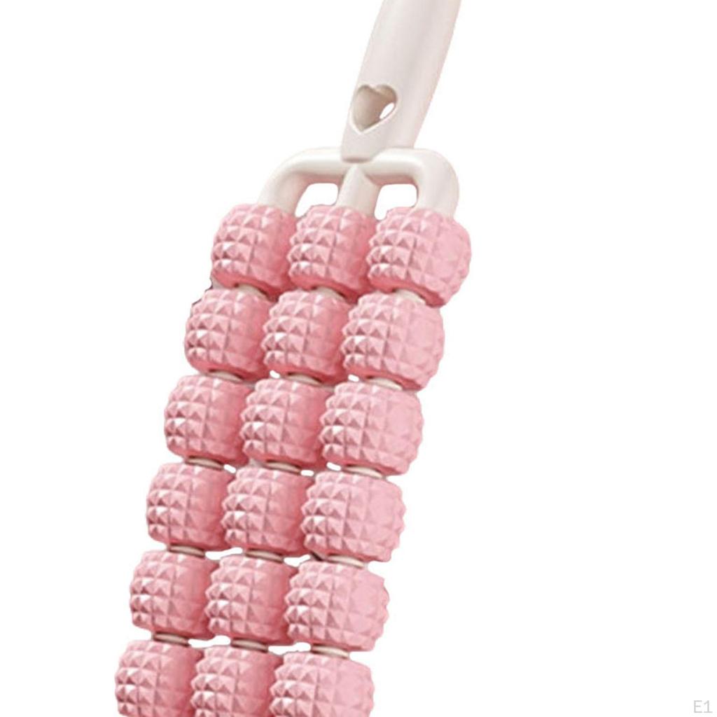 Roller do masażu 3-rzędowy, Lekki elastyczny na nogi i plecy, Manualny na brzuch,