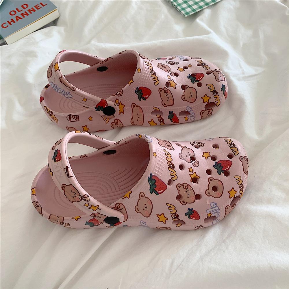 Fashion Slippers Casual Summer Women's Shoes Cover Toe Platform Shale Female Beach Slides Luxury Flat Sabot Fashion House Slippers Platf