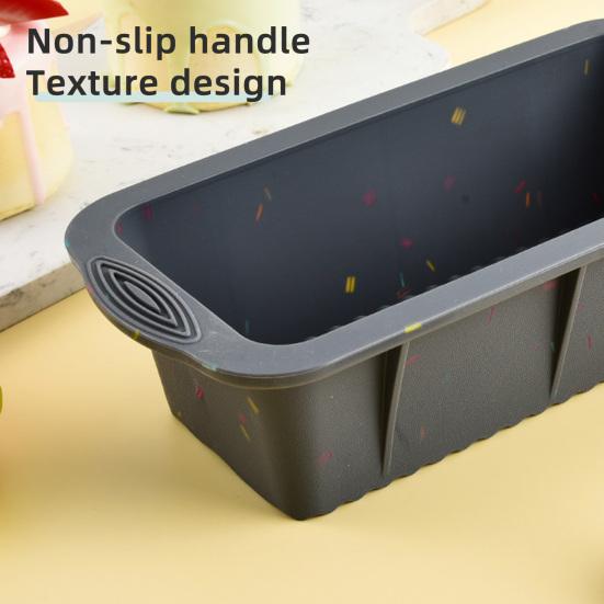 Silicone Loaf Pan Non-Stick Bread Cake Mold for Oven Microwave Freezer Flexible Baking Tool for Home Bakery