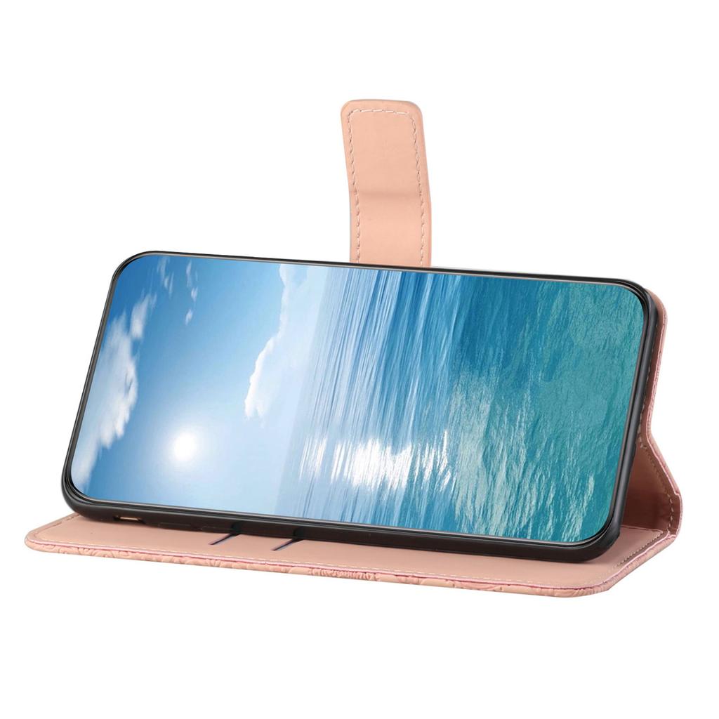 For Xiaomi 14T Pro Case Leather Case Ethnic Style Phone Wallet Cover with Strap