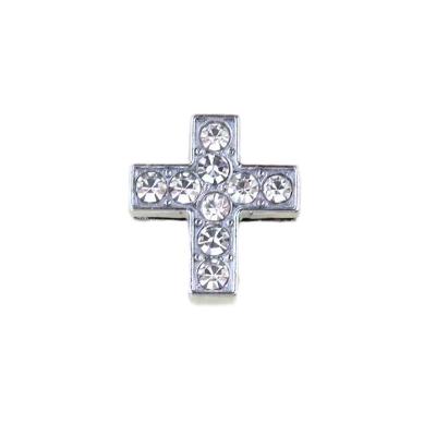 High Quality Bling Rhinestone Slide Letter Charms Stainless Steel with 10mm Hole for Pet Collars for Dogs A-Z 26 Letters