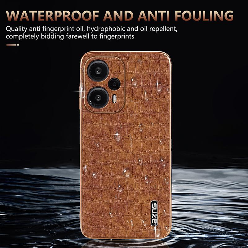 For Xiaomi Redmi Note 12 Turbo/Poco F5 5G Case Electroplating PU+TPU Phone Cover