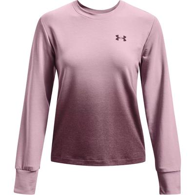 Gradient Training Loose Fit Crew Neck Long Sleeve T-Shirt Women Tops Pink 1370980-698