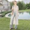 Women's French Lace Lightweight Mid-Length Cardigan
