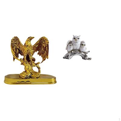 Sculpture Resin Statue Ornament for Home Office Desk Cabinet Decor Featuring And Owl Figurines Art