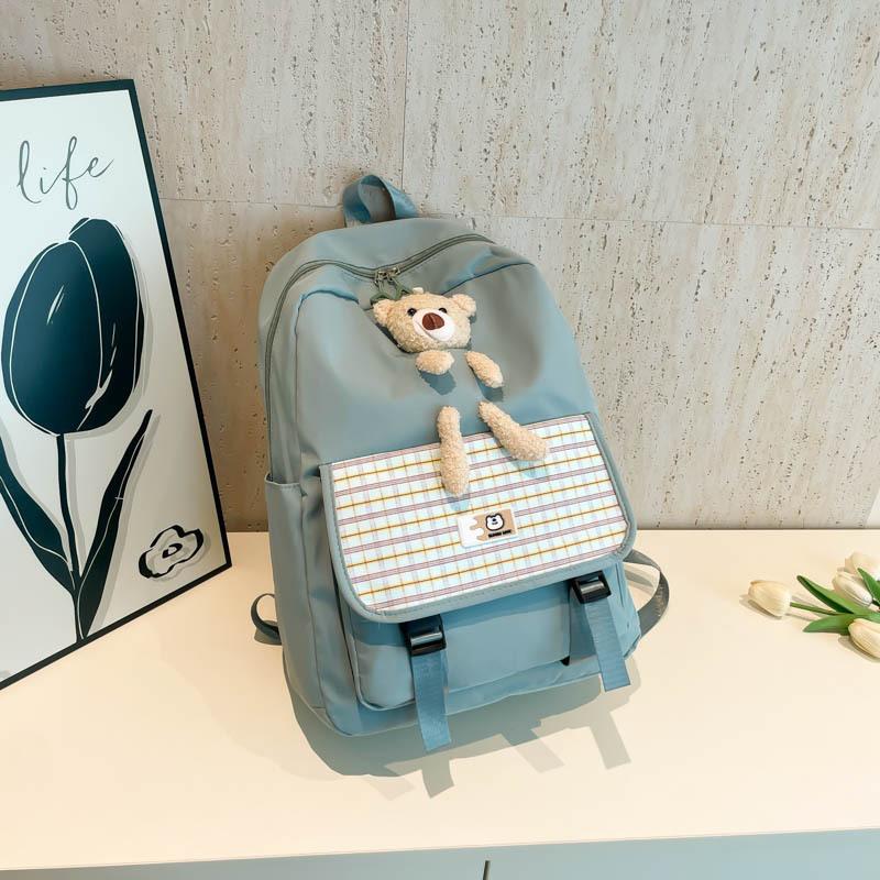 Junior high school students simple and beautiful backpack Japanese ins schoolbag girls lightweight college style girl backpack