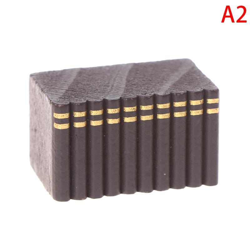 1:12 Dollhouse Miniature Wooden Book Model Accessories For Furniture Decor Toys