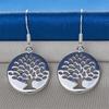 Luxury 925 Sterling Silver Exquisite Openwork Tree Earrings for Women, Fashion Gift Jewelry Wedding Accessories